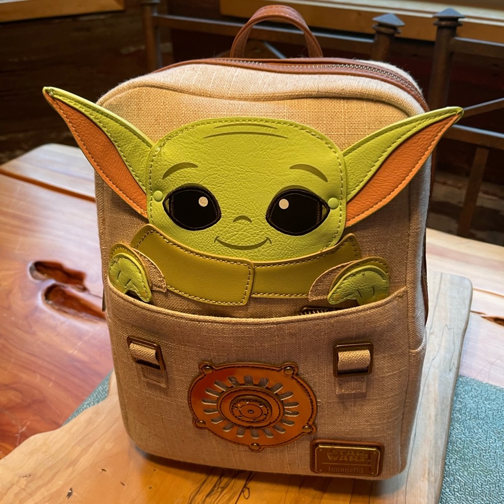 Disney Parks Loungefly Star Wars Baby Grogu Yoda Backpack
